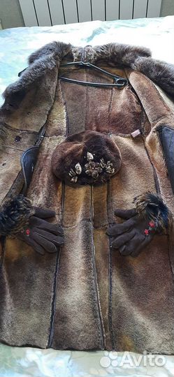 Дубленка натуральная женская 50 размер