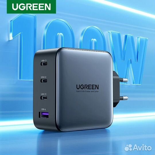 Зарядное устройство ugreen Nexode 100 Вт (CD226)