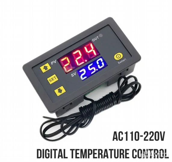 Регулятор температуры W3230 220B от -50 до +120 *С