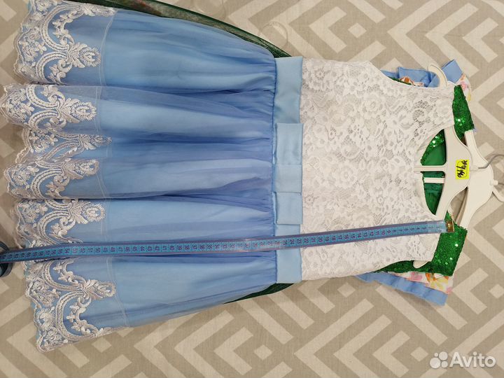 Нарядное пышное платье для девочки на выпускной