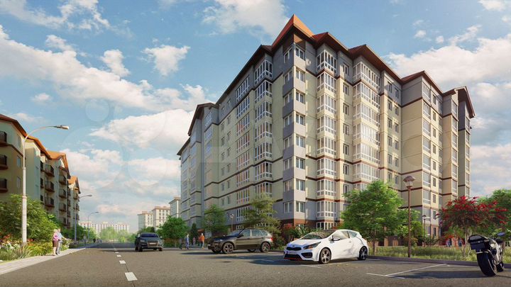 1-к. квартира, 40 м², 1/9 эт.