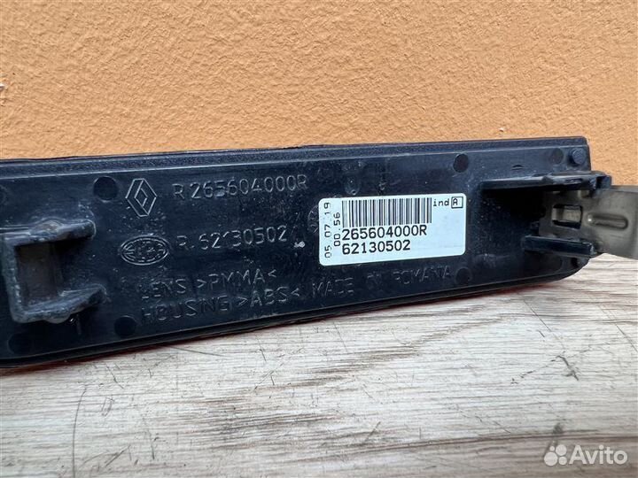 Катафот бампера задний правый Renault Duster