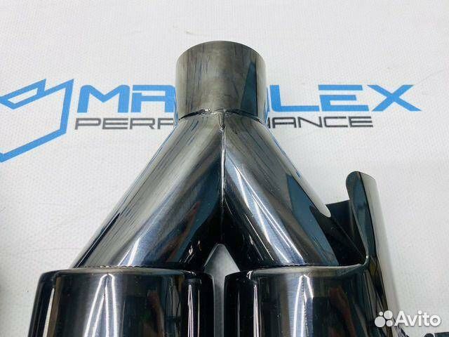 Насадки на глушитель BMW F30 F32 F36, черный хром