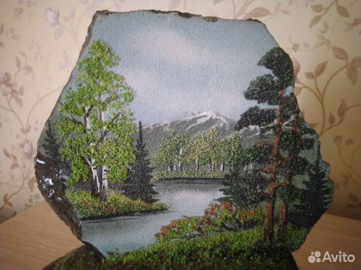 Картина на камне(граните)сувенир