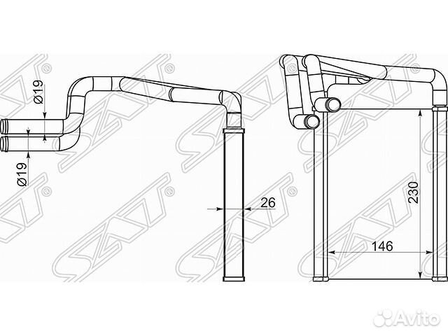 Радиатор Ix35 Tucson Sportage
