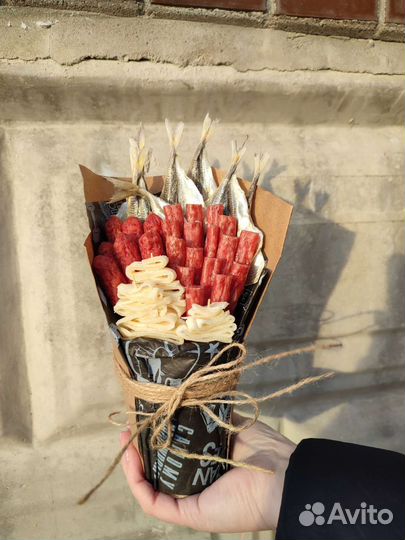 Подарок для мужчин съедобный букет