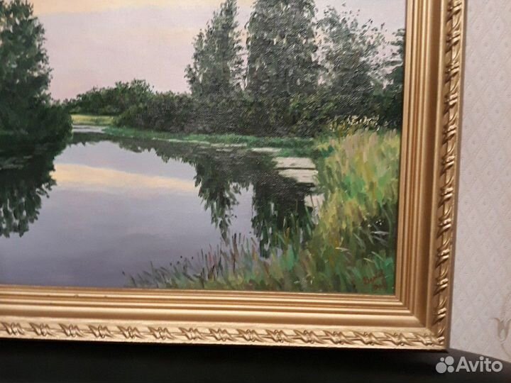 Картина в раме,5030,пейзаж,художник-волков