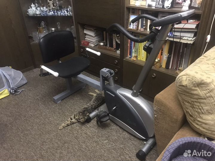 Велотренажер для полных до 150 кг горизонтальный