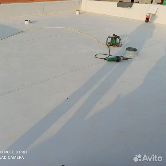 Монтаж плоской кровли