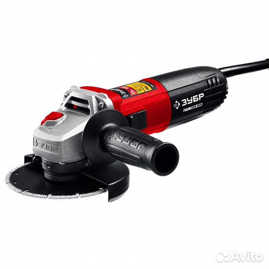 Углошлифовальная машина Зубр ушм-125-805, 125 мм