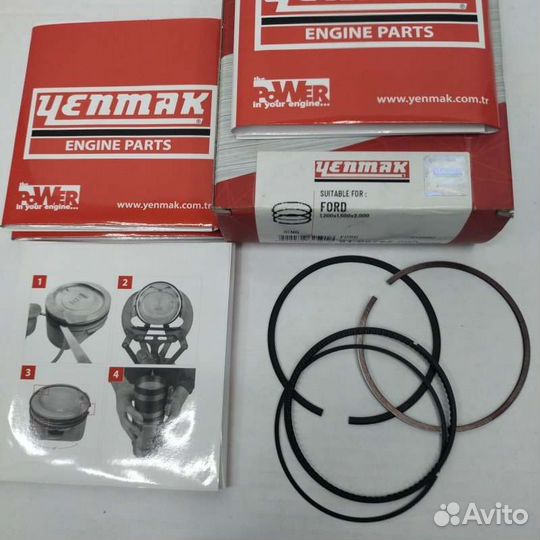 Кольца поршневые STD Ford Focus Fiesta C-Max 1.6i