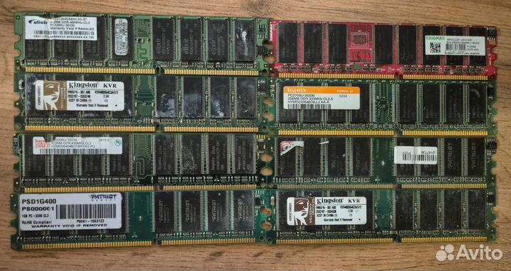 Модули памяти sdram, DDR1, DDR2, DDR1 ECC REG