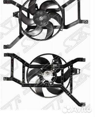 Диффузор радиатора renault logan 08- без ккондиц