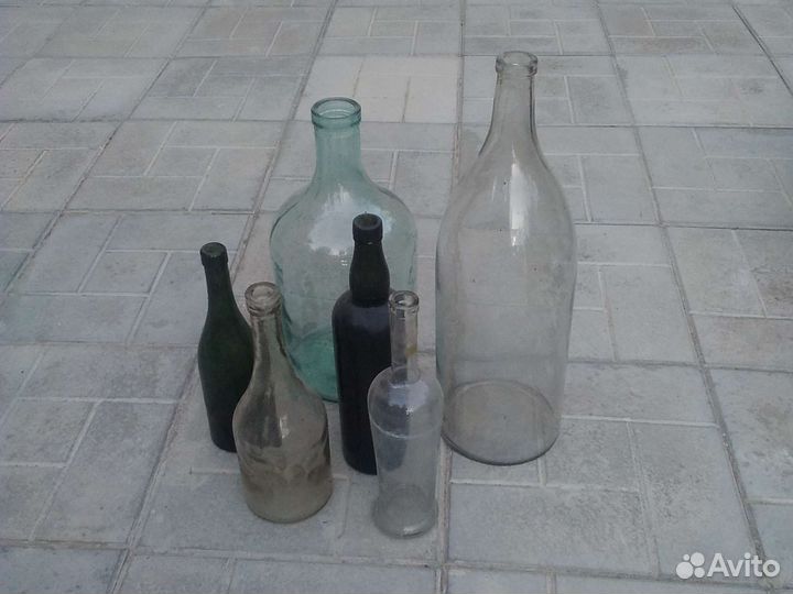 Старинные бутыли и бутылки от