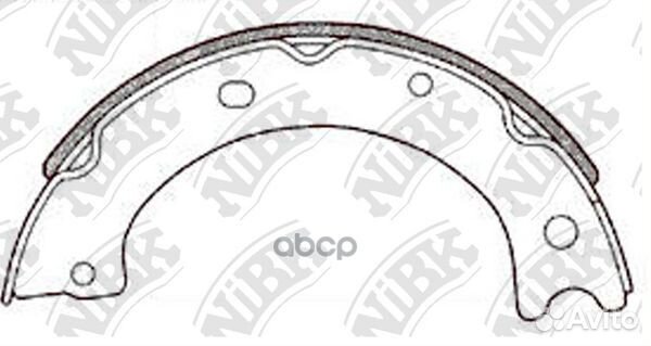 Колодки тормозные барабанные Pr mazda Titan W