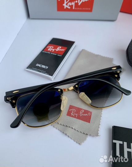 Очки ray ban clubmaster глянцевые