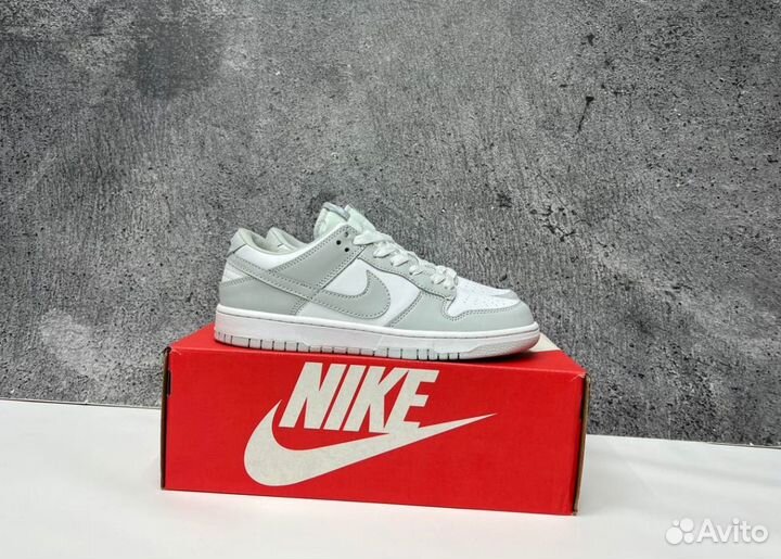 Кроссовки Nike SB Dunk Grey Люкс