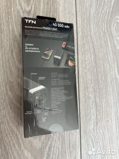 Внешний аккумулятор TFN Power Light 40000mAh b