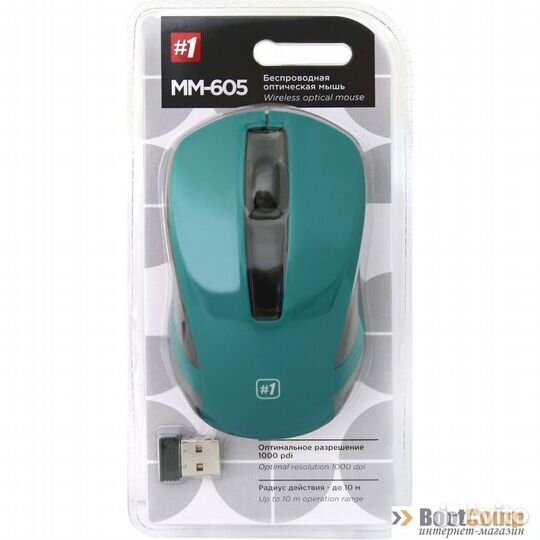 Беспроводная мышь Defender Wireless MM-605 зелёный