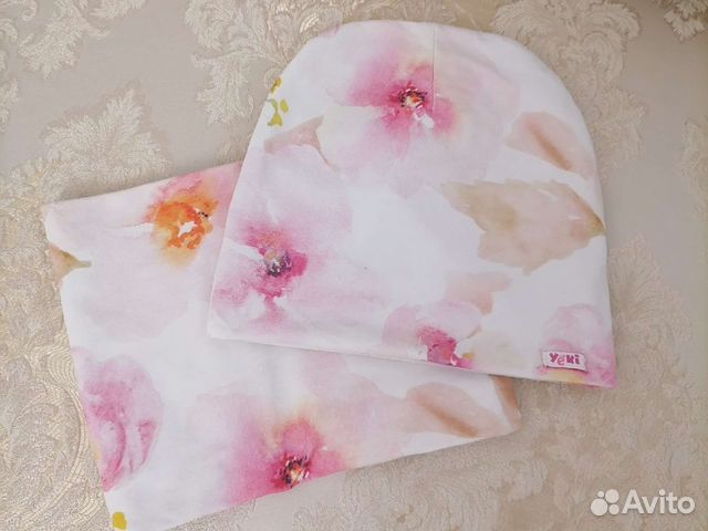 Комплект шапка и снуд, 52-56