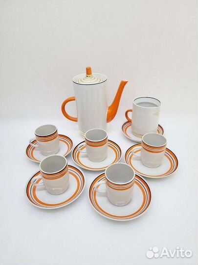 Кофейный сервиз фарфор СССР (#899)