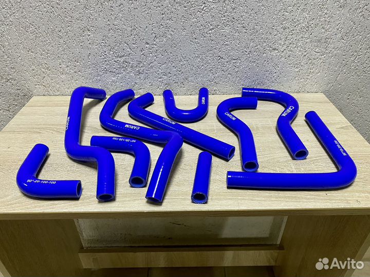 Силкионовые патрубки печки на Газель 405 Евро 3