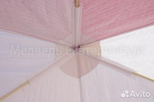 Палатка зим куб медведь h-2,00м, 2,30*2,30м, 4-х м