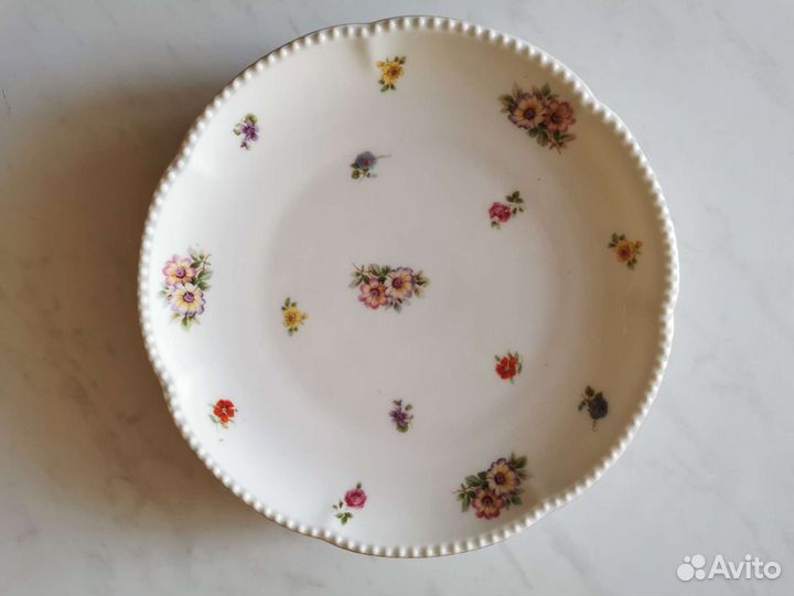 Тарелки фарфор старинные 2 шт