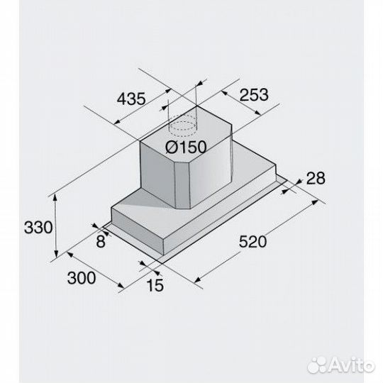 Вытяжка встраиваемая Asko CC4527S