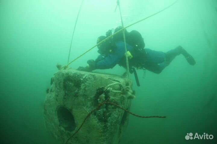 Поиск затонувших предметов. Водолазные работы