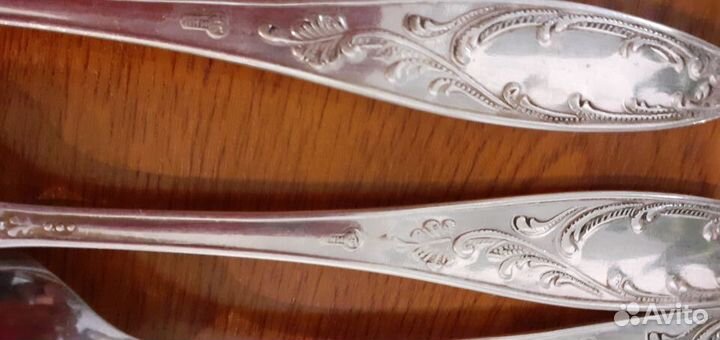 Ложки мельхиор мнц Глухарь