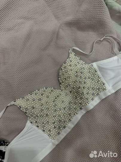 Топ корсет со стразами