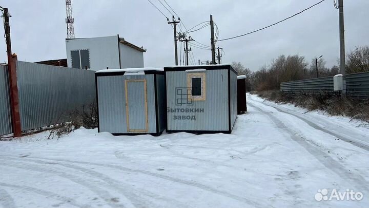 Блок контейнер утепленный в комплекте с электрикой