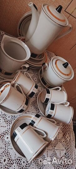 Сервиз кофейный Фарфор Городница 60-70х СССР