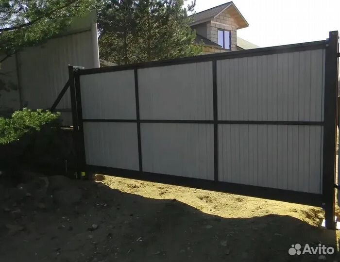 Откатные ворота со склада