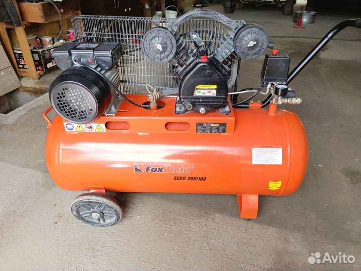 Компрессор ременной FoxWeld aeromax 380/100 HP