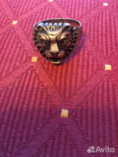 Мужской перстень с чернением