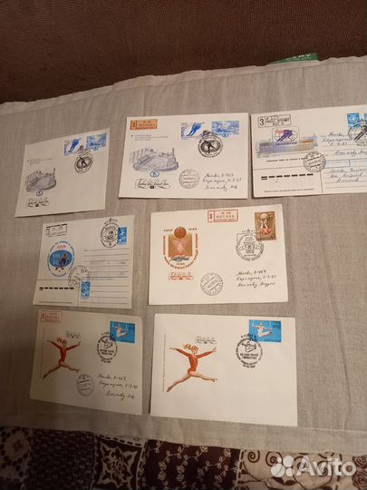 Почтовые конверты:чемпионаты мира/Европы