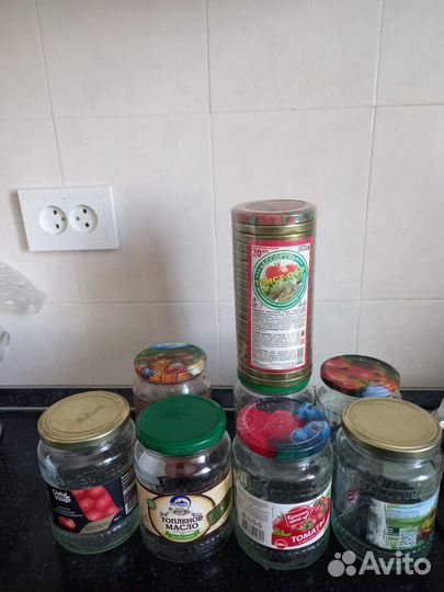 Банки стеклянные 0.5,0.6-0,7 л