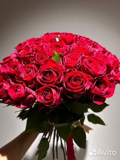 Роза красные 50см,доставка цветов