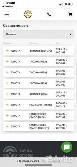 Сайлентблок для toyota