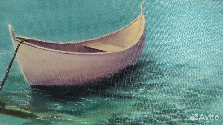 Картина маслом, морской пейзаж