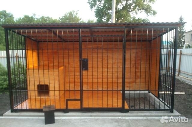 Вольер для самоеда, породы самоед