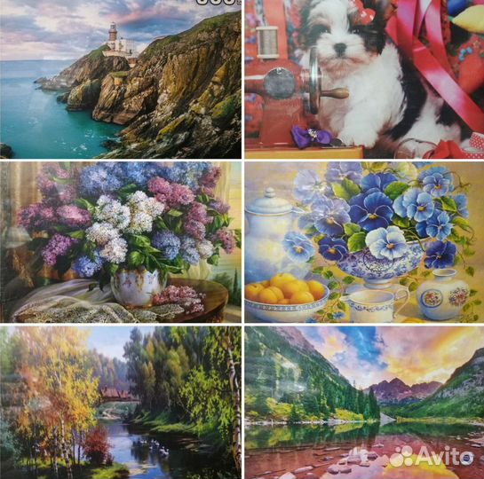 Пазлы 500;1000; 1500,новые