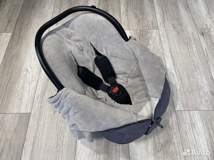 Зимний конверт в автолюльку/коляску «Bebe Due»