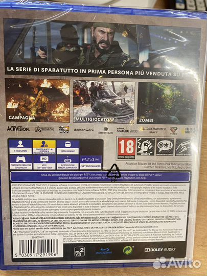 Call of Duty: Black Ops Cold War диск для PS4 нов