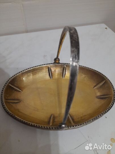 Конфетница серебро 875проба