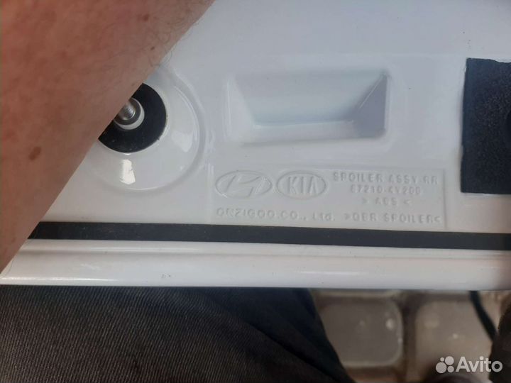 Спойлер Kia Rio 2016 хэтчбек