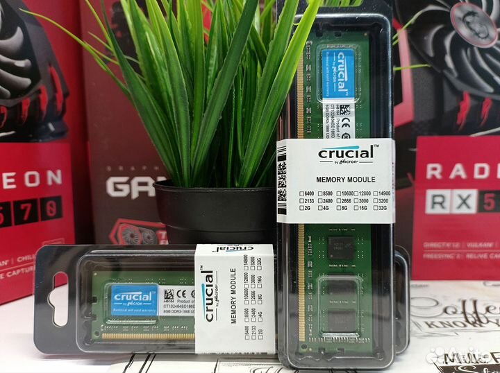 Новая оперативная память Crucial ddr3 16гб