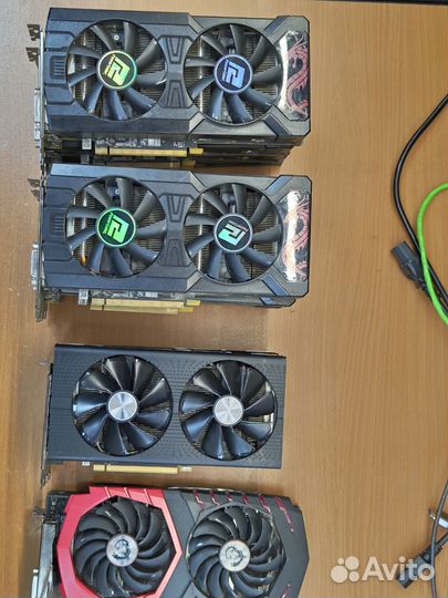 Видеокарты AMD 570/580 от 4GB до 8GB